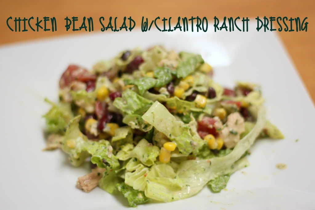 The Terrace Housewife Chicken Bean Salad w/Cilantro Ranch Dressing